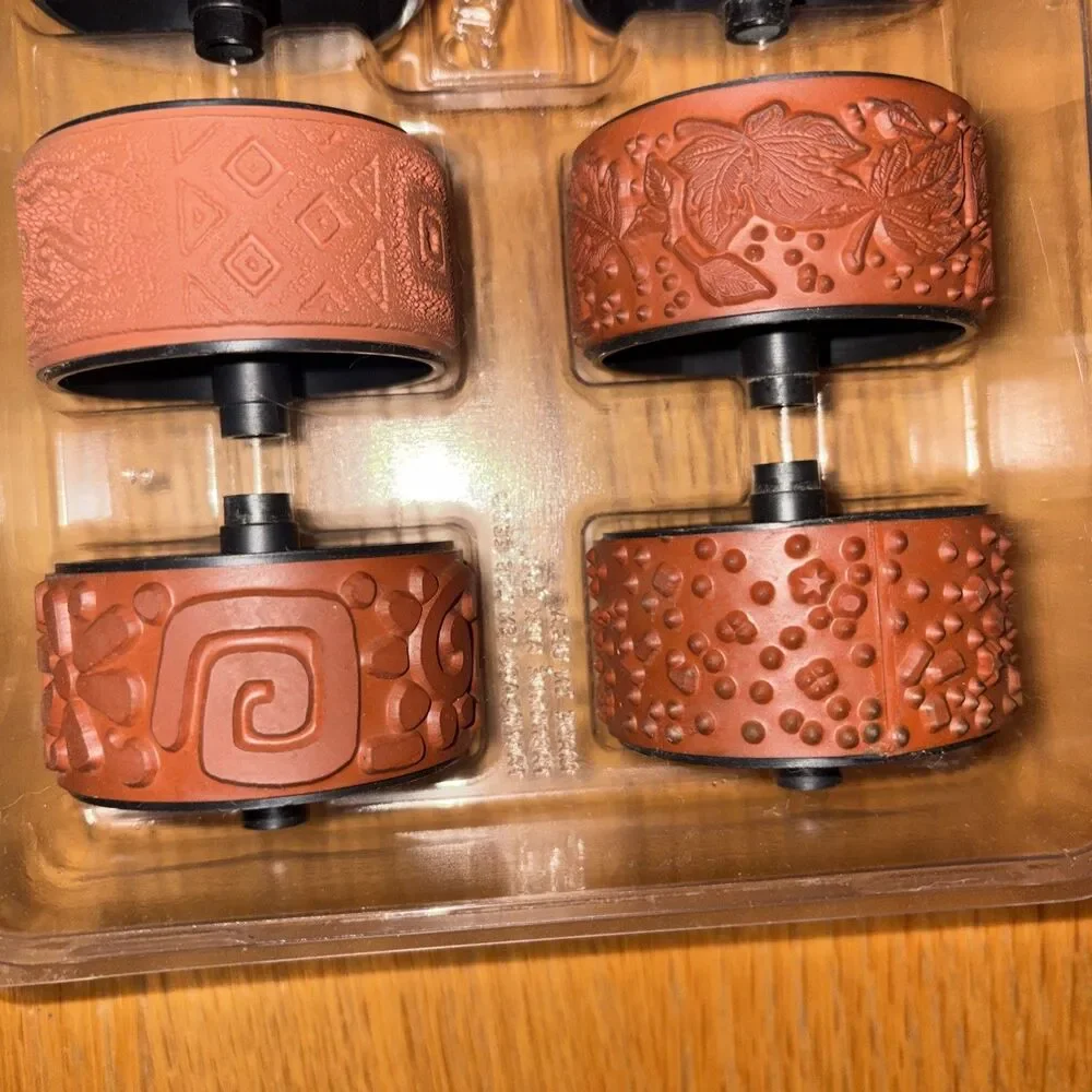 Stampin' Up Roll Around Roller Wheel Stamps Set of 10 Rubber Stamps Used